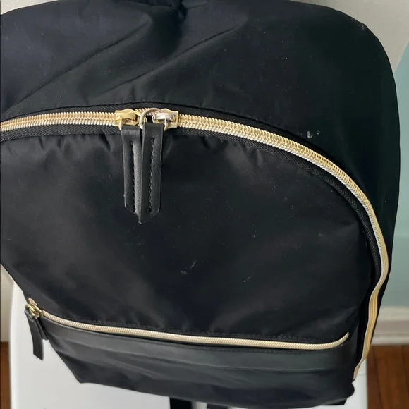Samsonite Black Laptop Backpack with Gold Accents - Picture 4 of 5
